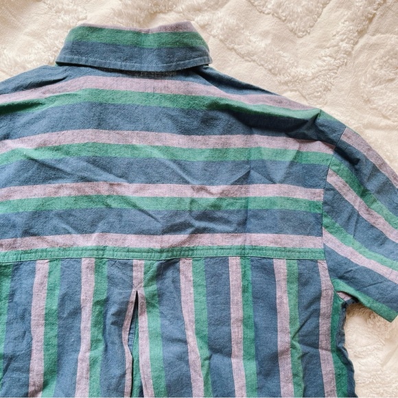 Madewell Cropped Boxy Striped Beachside Shirt - Picture 4 of 7